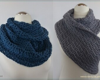 Instructions "Tomée" great crochet loop / scarf - for him & her - eBook crochet / instructions in German