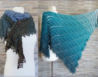 Instructions "Taran" crocheted dragon tail or beautiful scarf, 2 in 1 instructions - eBook crochet / instructions in German