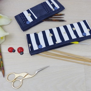 Nadelgarage, Nadeltasche, Etui für Stricknadeln – Nadelspiel 15 cm oder 20cm, Nadelsafe - ein Zubehör für Deine Handarbeit