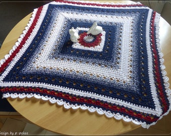 Instructions "Tafelini-Ocean" - crocheted tablecloth/middle blanket - eBook crochet / instructions in German