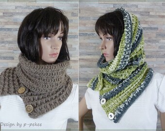 Instructions "Hasina" crocheted loop / collar scarf with a beautiful pattern - eBook crochet / instructions in German