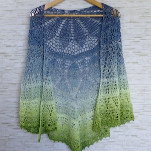 "Elomina" pattern: a beautiful crocheted shawl - Crochet eBook / Instructions in German and English image 7