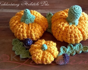 Autumnal crochet decoration
