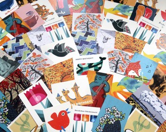 Postcard set (A6), 3, 5 or 10 postcards of your choice from 28 motifs, Special postcards, Postcards handmade, Art postcards