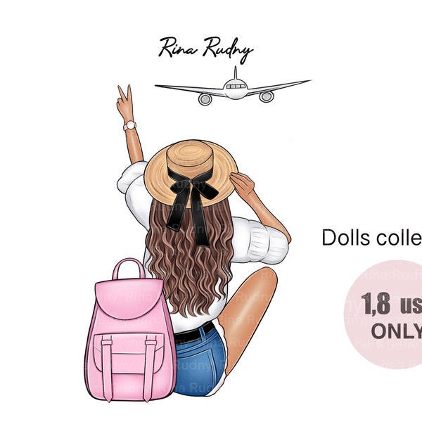 Travel girl clipart, travel png, adventure clipart, wanderlust png, travel sublimation design , vacation clipart, flight clipart,baggage png