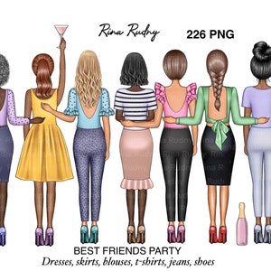 Melhores amigas clipart, melhores amigas png, ilustração, bff clipart, bff png, design de sublimação bff, melhores amigas, soul sisters clipart, família png
