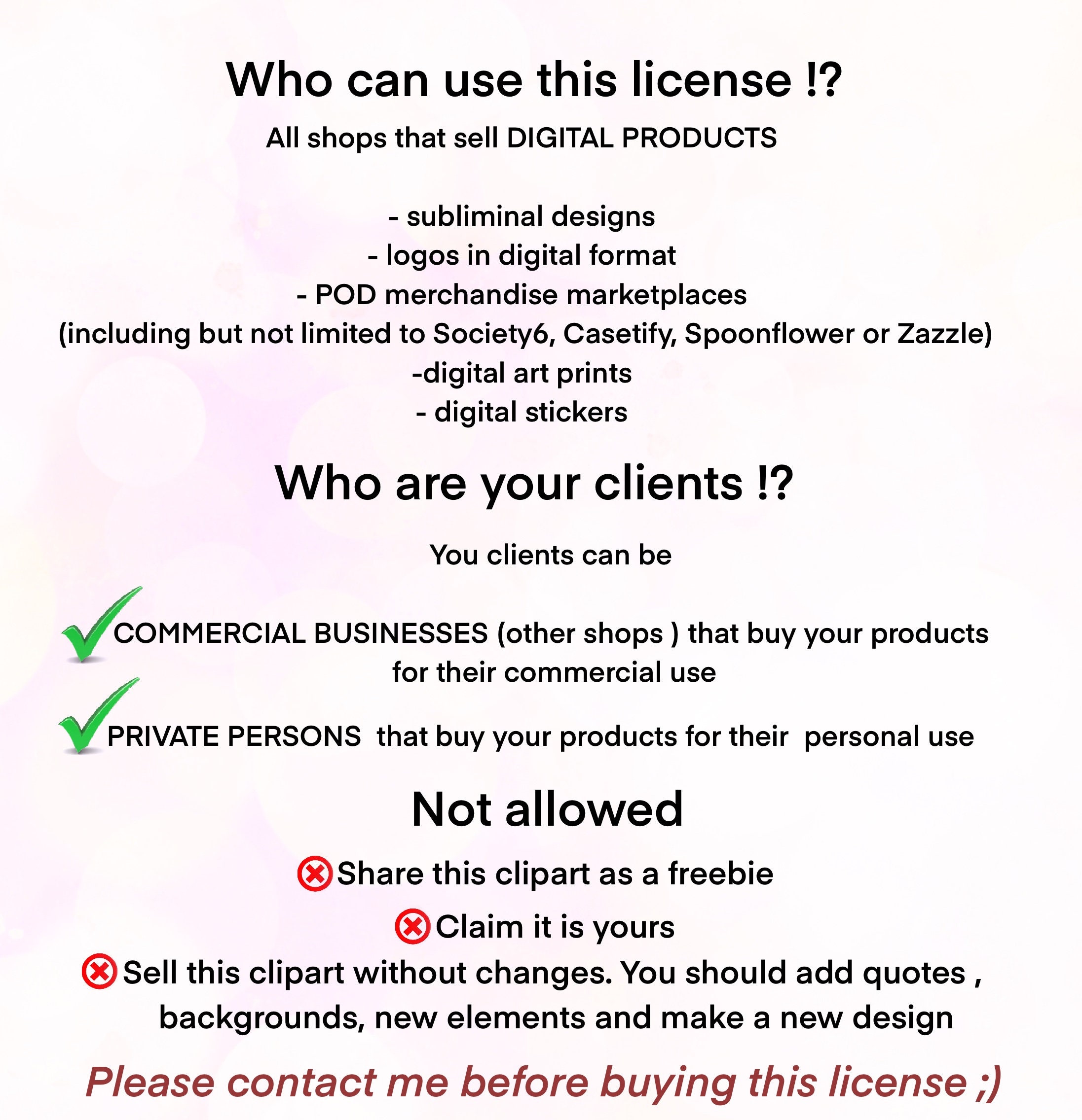Digital business license Etsy