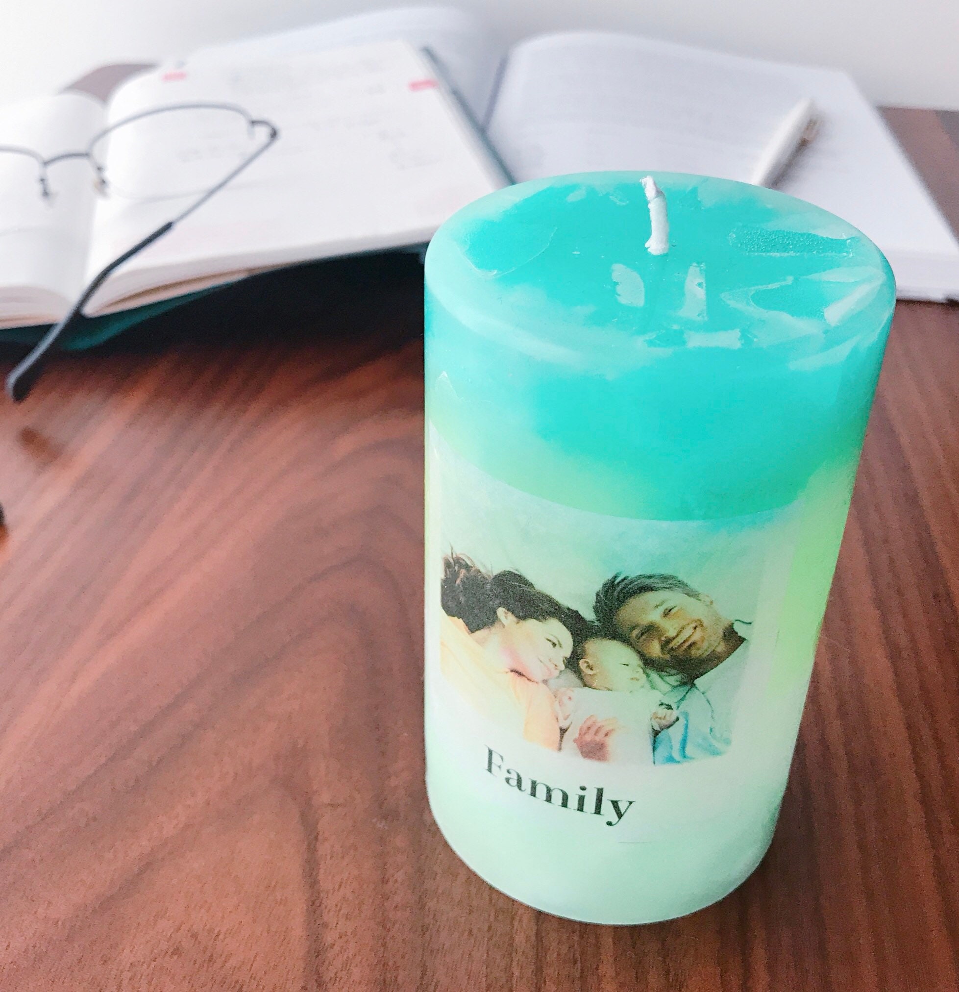 Personalized Picture Candle Customized Candle Father's Etsy UK