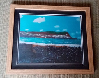 Painting print of 'New Quay'. Ceredigion. Wales.