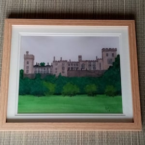 Painting print of 'Lismore castle', Co. Waterford, Ireland.