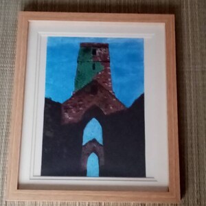 Painting print of : &#39;Inside Moor Abbey&#39;, Co. Tipperary, Ireland