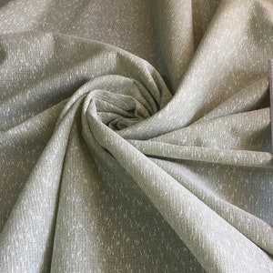 Linen and Cotton Tailoring Fabric with Raw Greenish Effect, Italian Fabrics by the Meter, Fabric Scraps, Curtain Fabrics