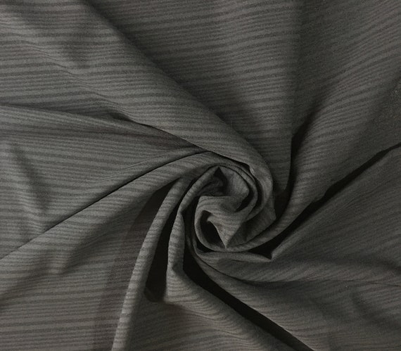 Tessuto Vintage Setoso colore nero in triacetato, Tessuto
