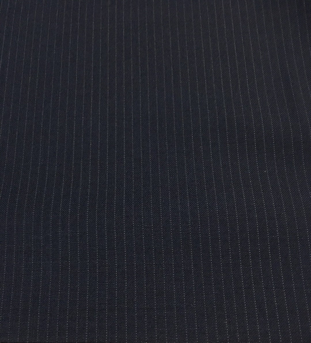Wool/mohair Fabric Made in Italy Gessato Color Dark Blue Italian Fabric ...
