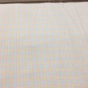 Vintage fabric with small squares, 100% cotton, Italian tailoring fabric by the meter, fabrics by the meter, fabric scraps