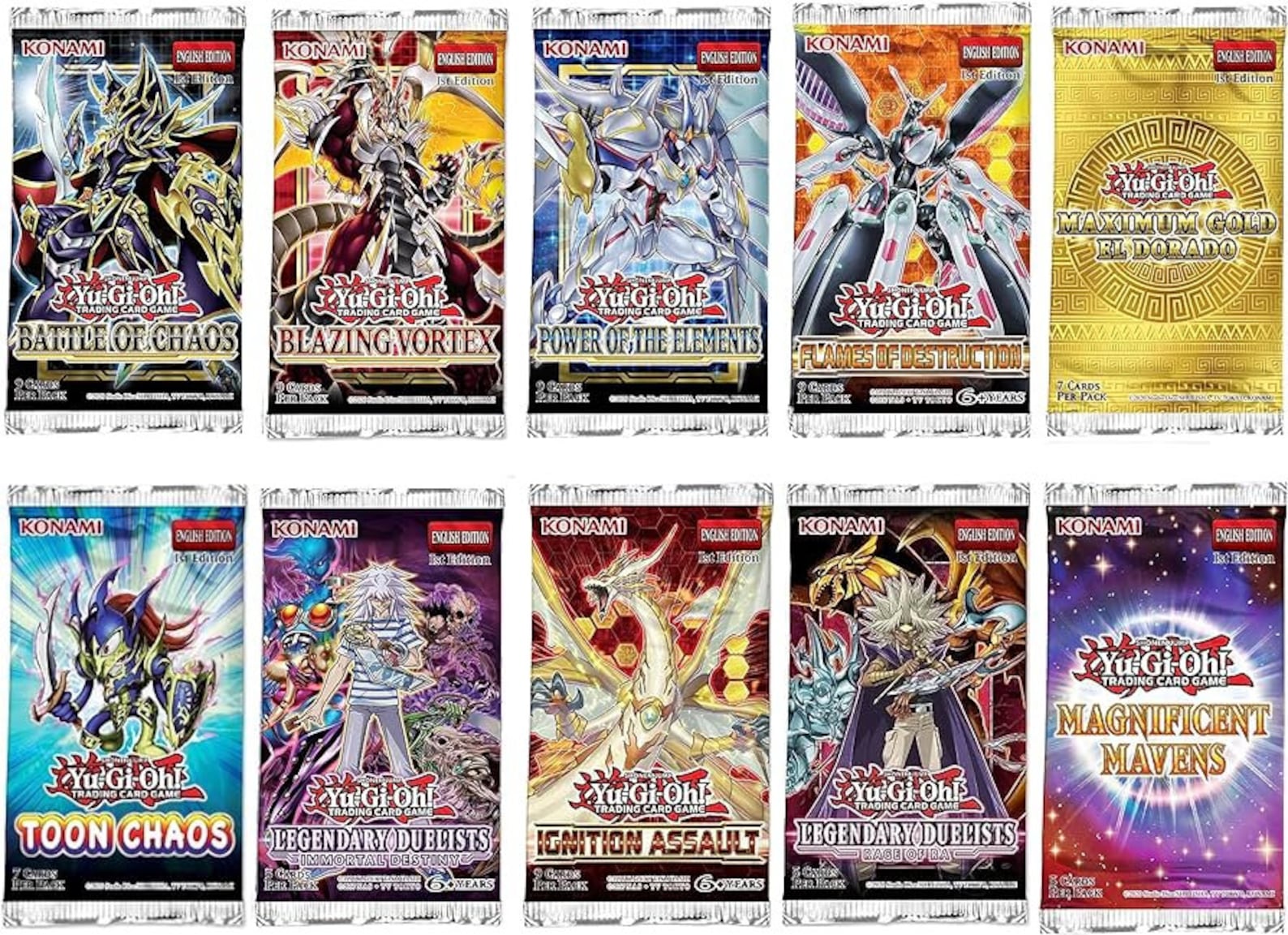 Yu-gi-oh! 20X Random Booster Pack Bundle + Free ULTRA SECRET RARE Rare