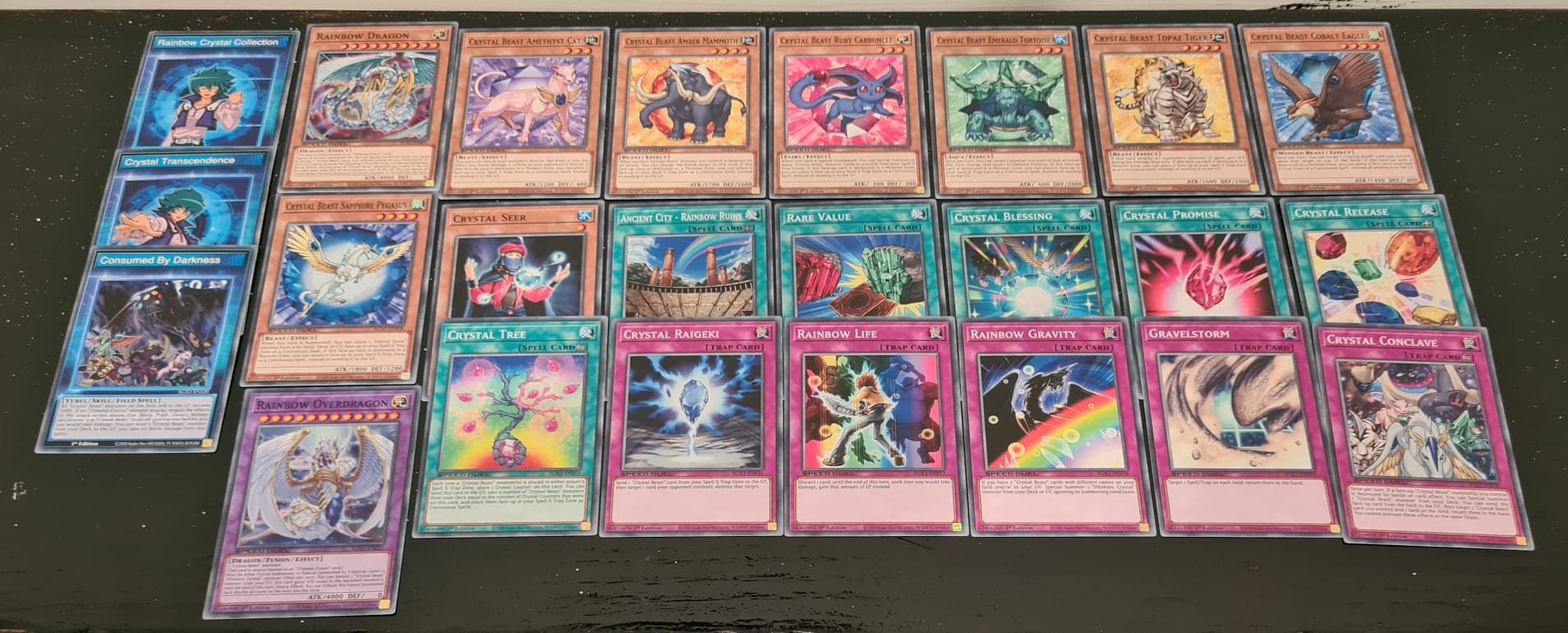 Ready To Battle 24 Cards Duel Academy Crystal Beast Deck Etsy