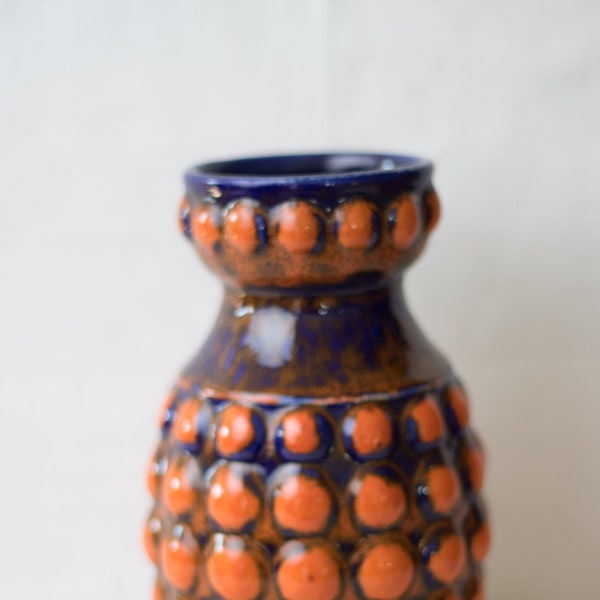 Magnifique vase grenade BAY west germany 20 cm Vintage Retro Bubble