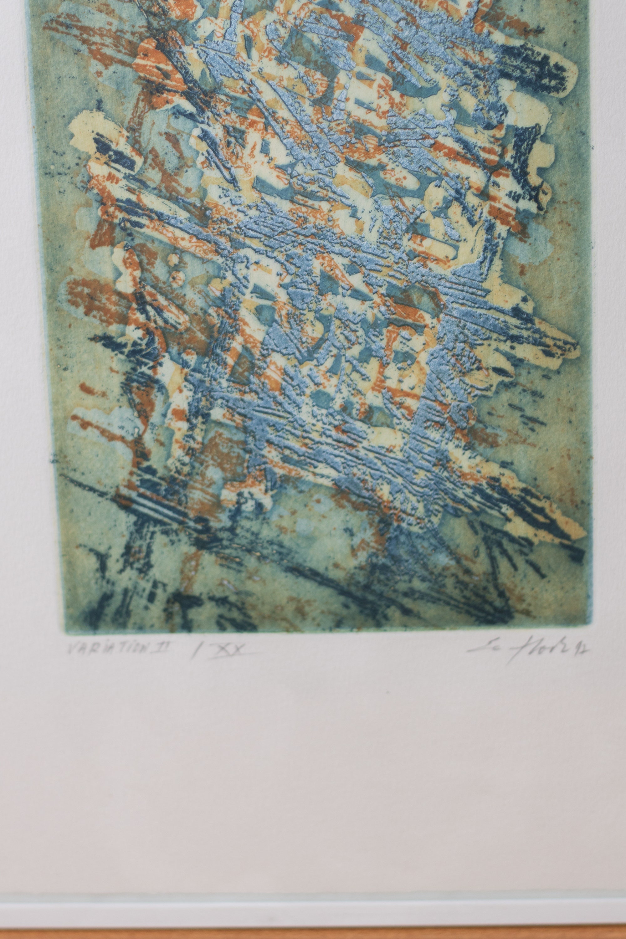 ジャン・クロード・ル・フロックによる抽象絵画 バリエーション II/XX