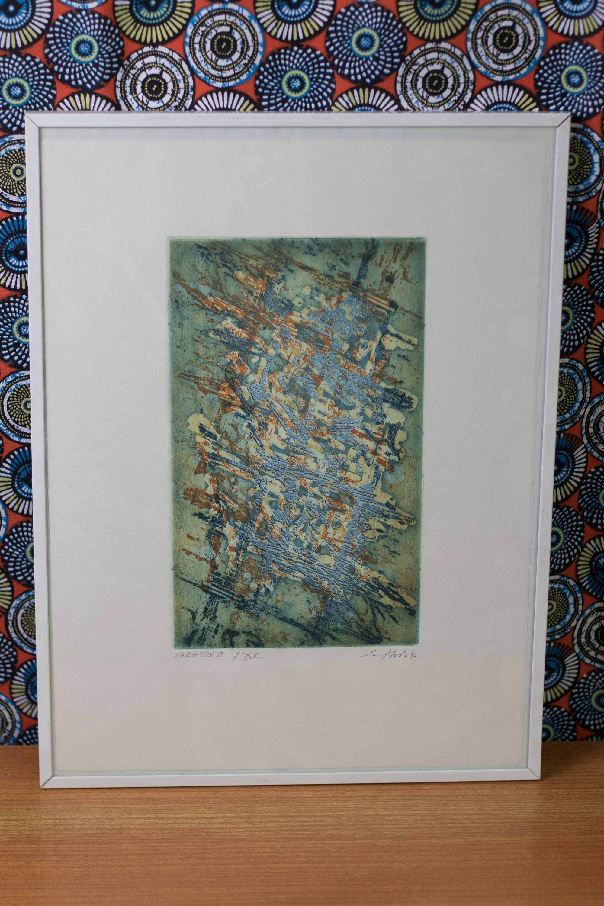 ジャン・クロード・ル・フロックによる抽象絵画 バリエーション II/XX