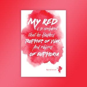 Jimi Hendrix - Bold As Love Poster (Red)