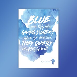 Jimi Hendrix - Bold As Love Poster (Blue)