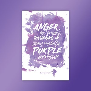 Jimi Hendrix - Bold As Love Poster (Purple)