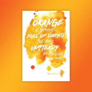 Jimi Hendrix - Bold As Love Poster (Orange)
