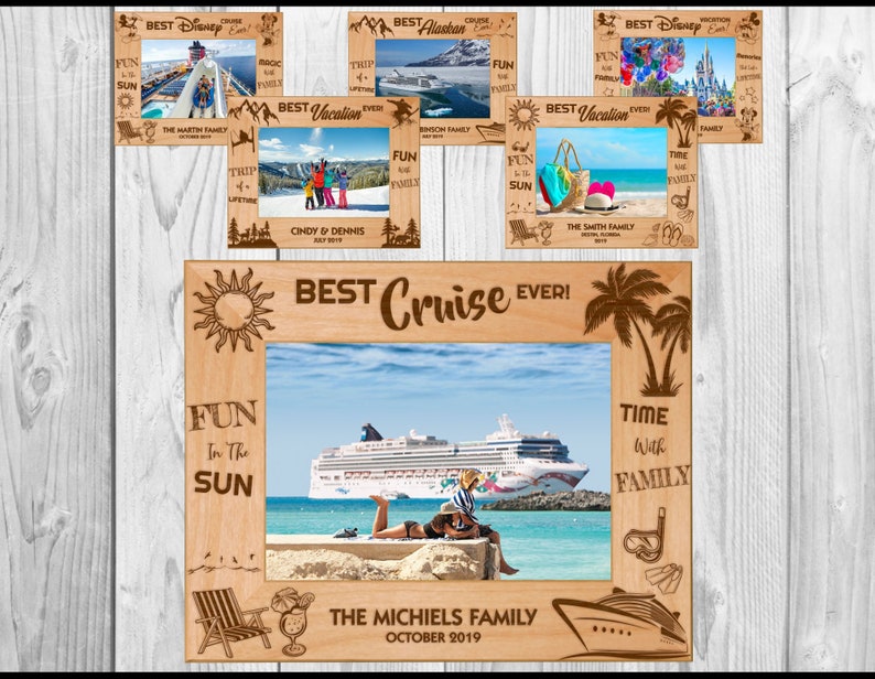 Personalized Laser Engraved Vacation Picture Frame 5 x 7 Etsy
