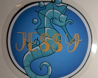 Custom cruise door magnet - seahorse!