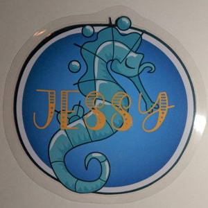 Custom cruise door magnet - seahorse!