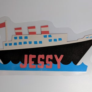 Custom cruise door magnet - cruise ship!