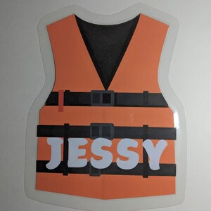 Custom cruise door magnet - life vest!