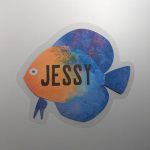 Custom cruise door magnet - watercolor fish!