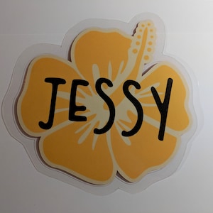 Custom cruise door magnet - hibiscus!