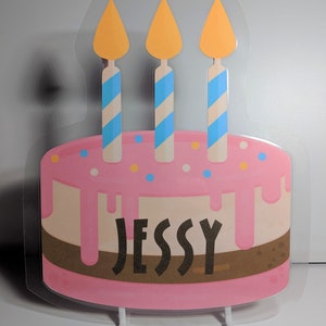 Custom cruise door magnet - birthday cake!