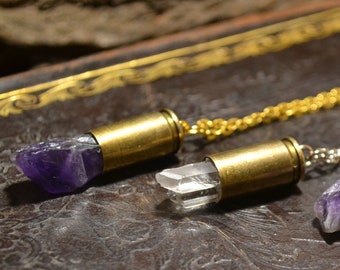 Crystal necklace "Crystal War", crystal necklace (cartridge)