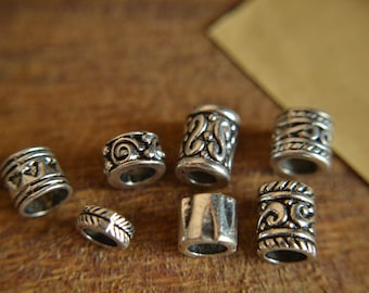 Beard beads, dread beads, various motifs, beard pearl, large hole beads, vikings, vikings, dread jewelry, beard jewelry