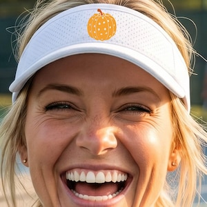 Kürbis Pickleball | Unisex Visiere und Hüte | High Performance |Verstellbar | Mid-Profile-Struktur