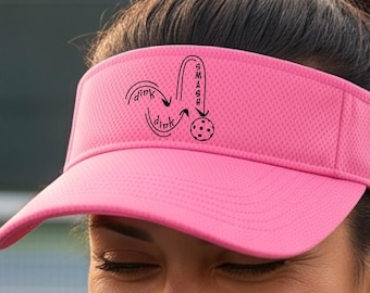 Pickleball-Geschenk für Damen, verstellbares Visier, Accessoire-Geschenk für Herren, Sonnenschutzkappe, Geschenk für Outdoor-Sportarten, individuell gestaltbares Visier in leuchtenden Farben