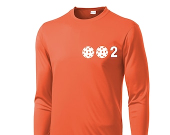 002 Pickleballs | Chemises pour hommes | T-shirt de pickleball-Vêtements de pickleball pour homme Couleurs personnalisables de pickleball