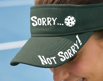 Pickleball Gift for Him Visor Adjustable Accessory Gift For Men Sun Protection Cap Gift Outdoor Sport Hat Customizable Women Visor