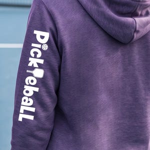 Womens Fitted Pickleball Hoodie Custom Pickleball Apparel Matching Personalized Pickleball Sweatshirt League Apparel Premium Cozy Outfit