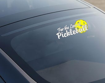 For the Love of Pickleball Auto Aufkleber: Wasserfester Vinyl-Aufkleber