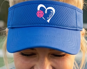 Pickleball Gift for Her Visor Adjustable Accessory Gift For Women Sun Protection Cap Gift Outdoor Sport Hat Customizable Bright Color Visor