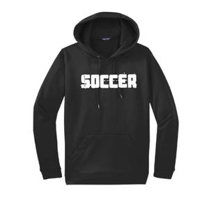 Soccer Block Hoodie: Unisex Medium Weight Sweatshirt