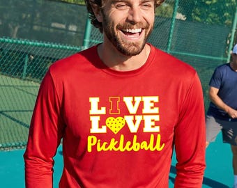 Maglietta da pickleball traspirante, abbigliamento da pickleball performante, regalo per papà, maglietta da pickleball personalizzata, maglietta sportiva, regalo per uomo