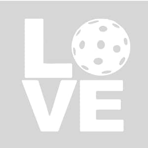 LOVE ピックルボール カーデカール：カスタマイズ可能なカラーステッカー