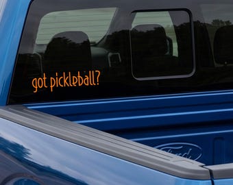 Pickleball Auto Aufkleber: Personalisierbarer Farb-Aufkleber