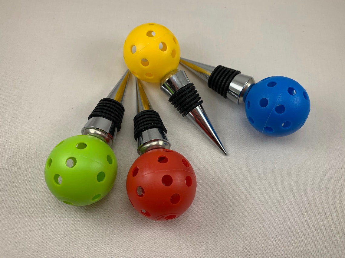 Wine Bottle Stopper Pickleball Markerpickleball Cutemini Etsy